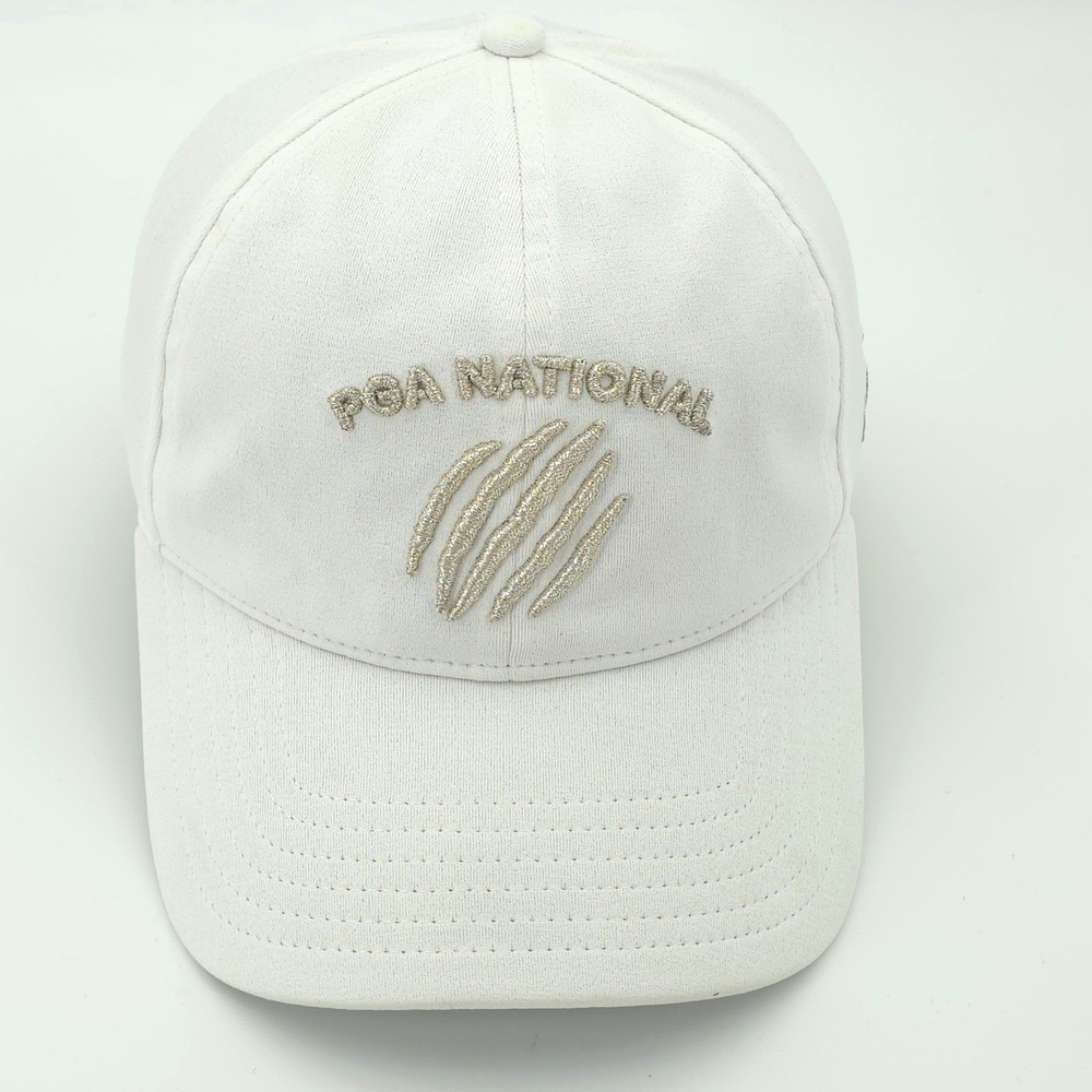 PGA National Hat Cap Womens Under Armour OSFA White Golf Florida Strap Back
